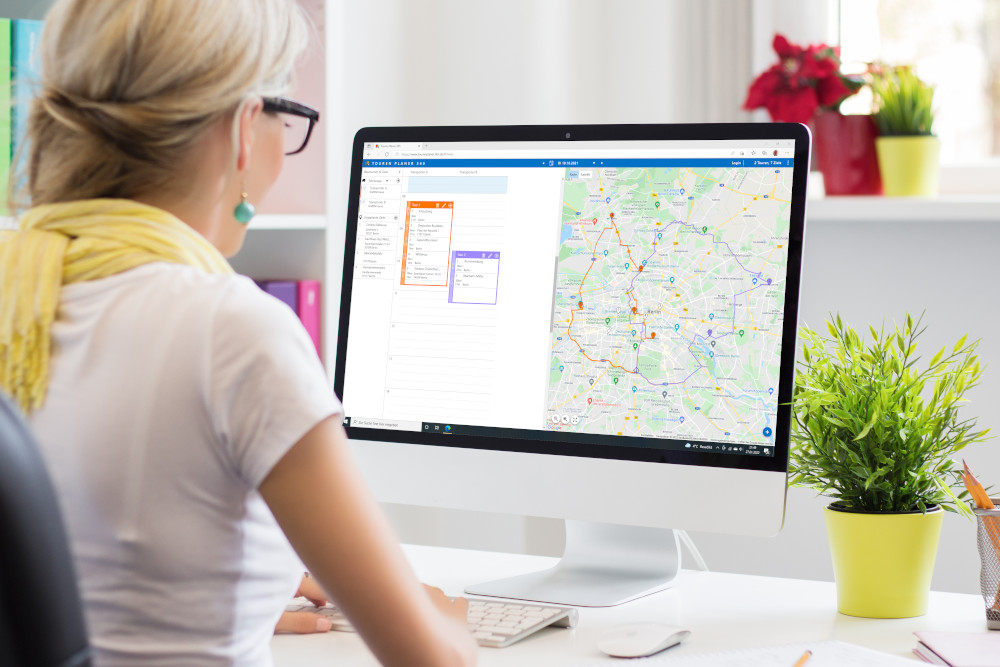 Plan routes e tours and destinations with the Tourplanner 365 using drag & drop in the calendar and see them immediately in maps.